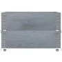 Pallet necklaces 2 units solid gray pine wood 80x60 cm by , Loading platforms and pallets - Ref: Foro24-4010270, Price: 55,50...