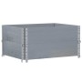 Pallet necklaces 2 units solid gray pine wood 80x60 cm by , Loading platforms and pallets - Ref: Foro24-4010270, Price: 53,31...
