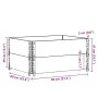 Collares de palets 2 uds madera maciza de pino gris 80x60 cm de , Plataformas de carga y palés - Ref: Foro24-4010270, Precio:...