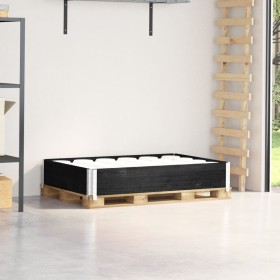 Massive Kiefernholz-Palettenhalskette in Schwarz 120x80 cm von , Ladeplattformen und Paletten - Ref: Foro24-4010272, Preis: 4...