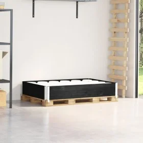 Massive Kiefernholz-Palettenhalskette in Schwarz 120x80 cm von , Ladeplattformen und Paletten - Ref: Foro24-4010272, Preis: 4...