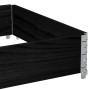 Collar de palet madera maciza de pino negro 120x80 cm de , Plataformas de carga y palés - Ref: Foro24-4010272, Precio: 43,29 ...
