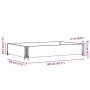 Collar de palet madera maciza de pino negro 120x80 cm de , Plataformas de carga y palés - Ref: Foro24-4010272, Precio: 43,29 ...
