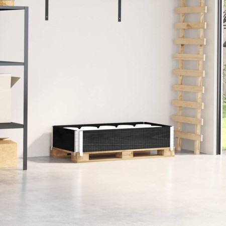 Solid black pine wood pallet necklace 100x50 cm by , Loading platforms and pallets - Ref: Foro24-4010279, Price: 46,80 €, Dis...