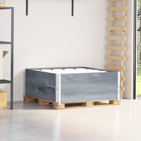 Pallet necklaces 2 units solid gray pine wood 100x100 cm by , Loading platforms and pallets - Ref: Foro24-4010291, Price: 80,...