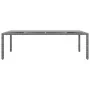 Gartentisch aus gehärtetem Glas, grauem synthetischem Rattan, 250 x 100 x 75 cm von vidaXL, Gartentische - Ref: Foro24-310593...