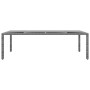 Gartentisch aus gehärtetem Glas, grauem synthetischem Rattan, 250 x 100 x 75 cm von vidaXL, Gartentische - Ref: Foro24-310593...