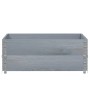 Pallet necklaces 2 units solid gray pine wood 100x100 cm by , Loading platforms and pallets - Ref: Foro24-4010291, Price: 80,...