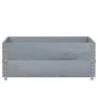 Pallet necklaces 2 units solid gray pine wood 100x100 cm by , Loading platforms and pallets - Ref: Foro24-4010291, Price: 70,...