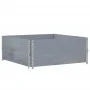 Pallet necklaces 2 units solid gray pine wood 100x100 cm by , Loading platforms and pallets - Ref: Foro24-4010291, Price: 70,...