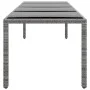 Gartentisch aus gehärtetem Glas, grauem synthetischem Rattan, 250 x 100 x 75 cm von vidaXL, Gartentische - Ref: Foro24-310593...