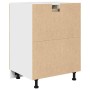 Küchenunterschrank mit Schublade aus Eichenholz Sonoma 60x46x81,5 cm von , Küchenschränke - Ref: Foro24-849614, Preis: 82,45 ...