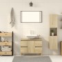 Armario de baño madera ingeniería roble Sonoma 30x30x130 cm de , Tocadores de baño - Ref: Foro24-849635, Precio: 54,05 €, Des...