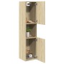 Armario de baño madera ingeniería roble Sonoma 30x30x130 cm de , Tocadores de baño - Ref: Foro24-849635, Precio: 54,05 €, Des...