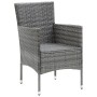 Garten-Esszimmerstühle, 4 Einheiten, graues synthetisches Rattan von vidaXL, Gartenstühle - Ref: Foro24-310563, Preis: 211,06...