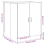 Waschmaschinenschrank Sonoma-Eiche 70,5x71,5x91,5 cm von , Zubehör für Waschmaschinen und Trockner - Ref: Foro24-849649, Prei...