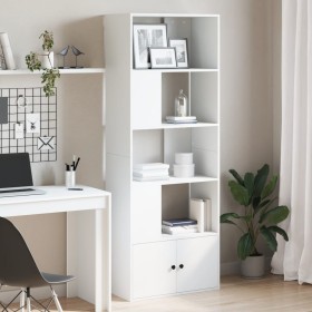 White engineered wood bookshelf 70x36x189 cm by , Bookcases and shelves - Ref: Foro24-3295317, Price: 115,93 €, Discount: %