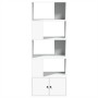 Weißes Regal aus Ingenieurholz 70x36x189 cm von , Bücherregale und Regale - Ref: Foro24-3295317, Preis: 115,93 €, Rabatt: %