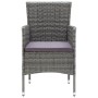 Garden dining chairs 4 units gray synthetic rattan by vidaXL, Garden chairs - Ref: Foro24-310563, Price: 212,15 €, Discount: %