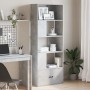 Regal aus grauem Betonholz 70x36x189 cm von , Bücherregale und Regale - Ref: Foro24-3295320, Preis: 111,40 €, Rabatt: %