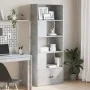 Regal aus grauem Betonholz 70x36x189 cm von , Bücherregale und Regale - Ref: Foro24-3295320, Preis: 110,00 €, Rabatt: %