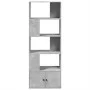 Engineered wood bookshelf in gray concrete 70x36x189 cm by , Bookcases and shelves - Ref: Foro24-3295320, Price: 110,03 €, Di...