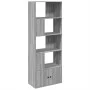 Engineered wood Sonoma gray bookshelf 70x36x189 cm by , Bookcases and shelves - Ref: Foro24-3295322, Price: 133,08 €, Discoun...