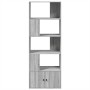 Engineered wood Sonoma gray bookshelf 70x36x189 cm by , Bookcases and shelves - Ref: Foro24-3295322, Price: 135,13 €, Discoun...
