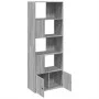 Engineered wood Sonoma gray bookshelf 70x36x189 cm by , Bookcases and shelves - Ref: Foro24-3295322, Price: 133,08 €, Discoun...