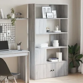 Regal aus Sonoma-Engineering-Holz, grau, 100x36x189 cm. von , Bücherregale und Regale - Ref: Foro24-3295329, Preis: 129,91 €,...