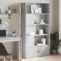 Estantería madera de ingeniería gris Sonoma 100x36x189 cm de , Librerías y estanterías - Ref: Foro24-3295329, Precio: 129,87 ...