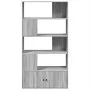 Estantería madera de ingeniería gris Sonoma 100x36x189 cm de , Librerías y estanterías - Ref: Foro24-3295329, Precio: 129,87 ...