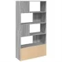Estantería madera de ingeniería gris Sonoma 100x36x189 cm de , Librerías y estanterías - Ref: Foro24-3295329, Precio: 129,87 ...