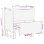 Mesita de noche de madera maciza reciclada 40x34x46 cm de , Mesitas de noche - Ref: Foro24-377434, Precio: 53,49 €, Descuento: %