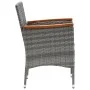 Garden dining chairs 4 units gray synthetic rattan by vidaXL, Garden chairs - Ref: Foro24-310567, Price: 270,98 €, Discount: %