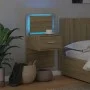 Wand-Nachttisch mit LED-Lichtern in Sonoma-Eiche von , Nachttische - Ref: Foro24-848161, Preis: 62,58 €, Rabatt: %