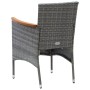 Garten-Esszimmerstühle, 4 Einheiten, graues synthetisches Rattan von vidaXL, Gartenstühle - Ref: Foro24-310567, Preis: 260,96...