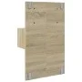 Wand-Nachttisch mit LED-Lichtern in Sonoma-Eiche von , Nachttische - Ref: Foro24-848161, Preis: 62,58 €, Rabatt: %