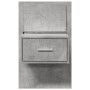 Wall-mounted bedside table with LED lights in concrete gray by , Nightstands - Ref: Foro24-848163, Price: 58,46 €, Discount: %