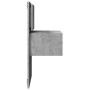 Wall-mounted bedside table with LED lights in concrete gray by , Nightstands - Ref: Foro24-848163, Price: 58,46 €, Discount: %