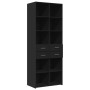 Hoher schwarzer Schrank aus Spanplatte, 70x42,5x185 cm. von , Sideboards - Ref: Foro24-3281463, Preis: 151,26 €, Rabatt: %