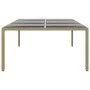 Gartentisch gehärtetes Glas synthetisches Rattan beige 200x150x75 cm von vidaXL, Gartentische - Ref: Foro24-310588, Preis: 23...