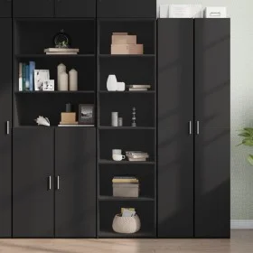 Schwarzer hoher Schrank aus Spanplatte 50x41x185 cm von , Sideboards - Ref: Foro24-3281681, Preis: 106,48 €, Rabatt: %