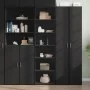 Schwarzer hoher Schrank aus Spanplatte 50x41x185 cm von , Sideboards - Ref: Foro24-3281681, Preis: 106,48 €, Rabatt: %