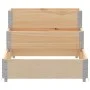 Raised flowerbed with 3 levels made of solid pine wood, 120x80 cm. by , Pots and planters - Ref: Foro24-4010309, Price: 79,81...