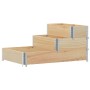 Raised flowerbed with 3 levels made of solid pine wood, 120x80 cm. by , Pots and planters - Ref: Foro24-4010309, Price: 79,71...