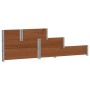 Elevated flowerbed with 3 levels made of solid brown pine wood, 120x80cm. by , Pots and planters - Ref: Foro24-4010316, Price...