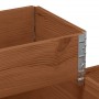 Elevated flowerbed with 3 levels made of solid brown pine wood, 120x80cm. by , Pots and planters - Ref: Foro24-4010316, Price...