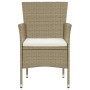Garden chairs 4 units beige synthetic rattan by vidaXL, Garden chairs - Ref: Foro24-310564, Price: 238,93 €, Discount: %