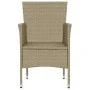 Gartenstühle 4 Einheiten beiges synthetisches Rattan von vidaXL, Gartenstühle - Ref: Foro24-310564, Preis: 249,15 €, Rabatt: %